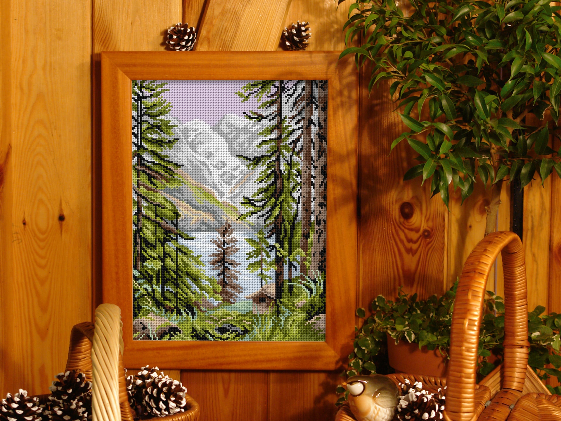 Printed gobelin canvas landscape mountains
